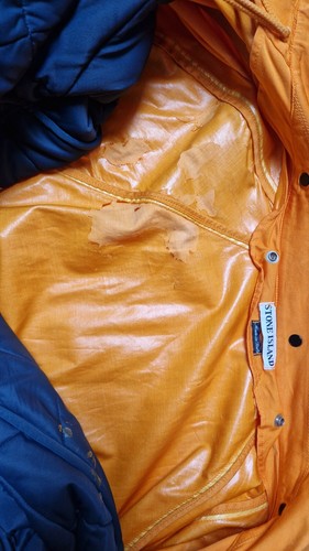 STONE ISLAND Jacke Raso Gommato Vintage 1995, orange, XL - Bild 15 von 23