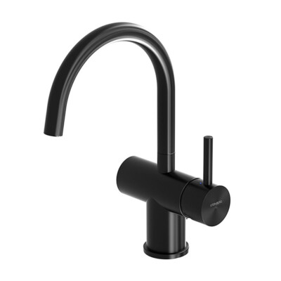 Steinberg Serie 100 Waschtisch-Einhebelmischbatterie schwarz matt