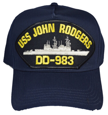 USS JOHN RODGERS DD-983 HAT - NAVY BLUE - Veteran Owned Business