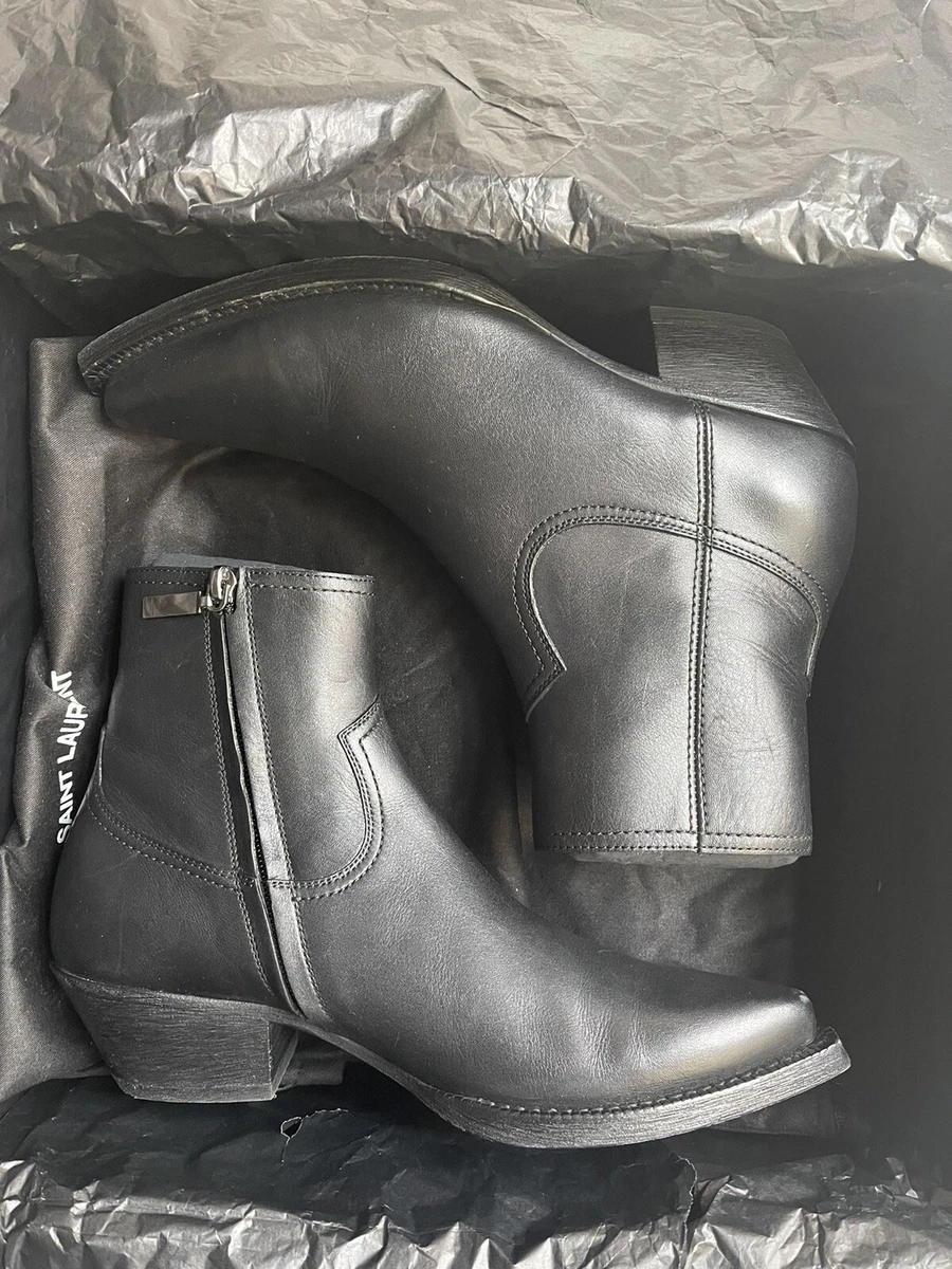 Saint laurent cheap zip boots