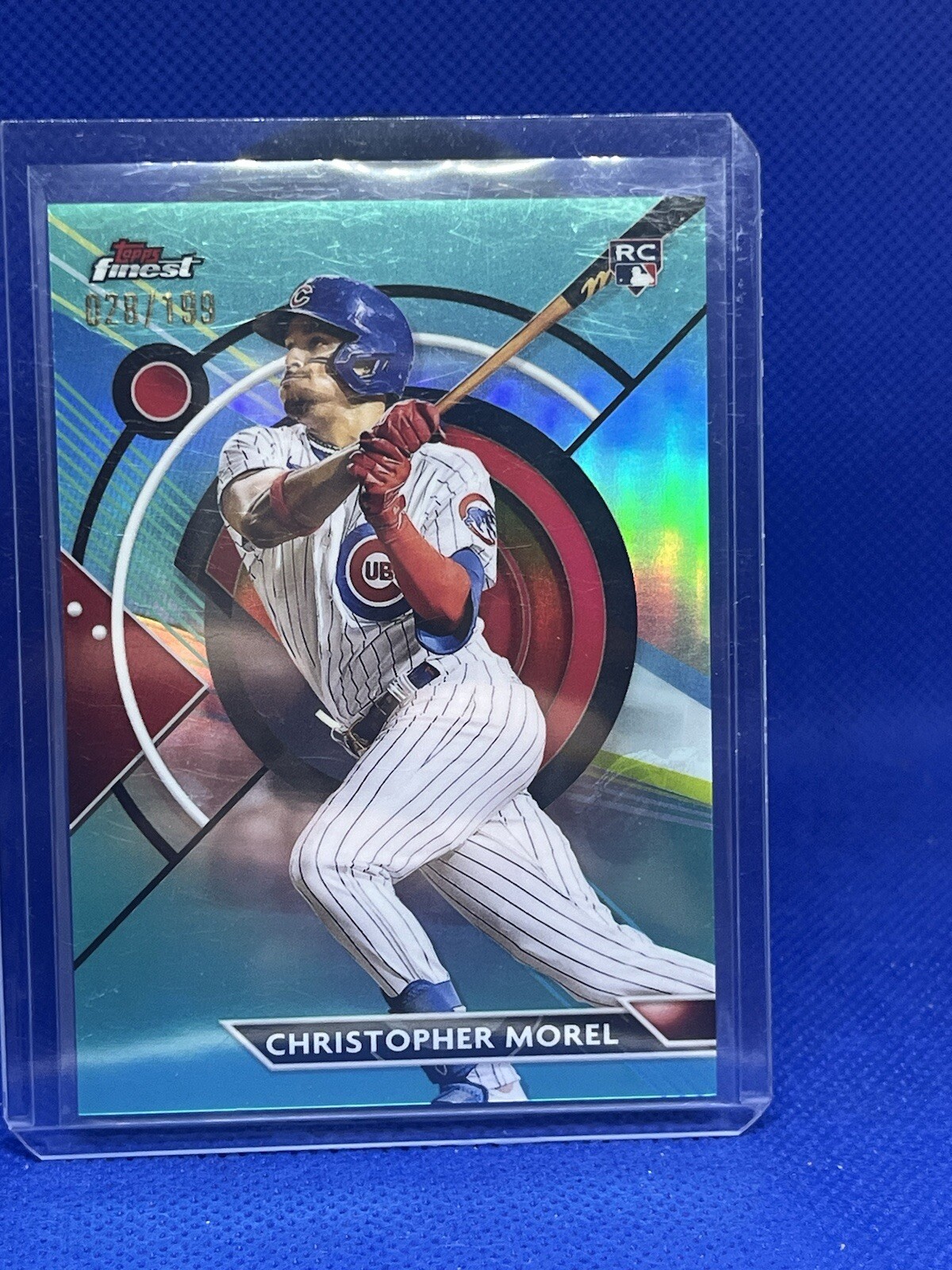 2023 Finest #46 Christopher Morel Aqua Refractor #/199
