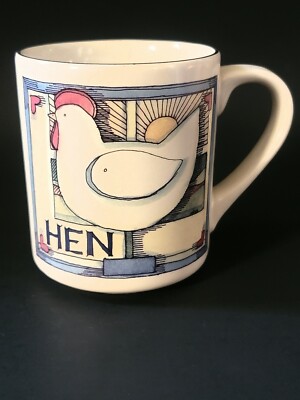 Vintage Susan Winget HEN Coffee Tea Mug Made in Thailand 