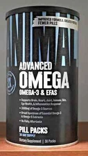 Universal Nutrition Advanced Animal Omega 3-6-9 Fatty Acid Complex 30 Packs New