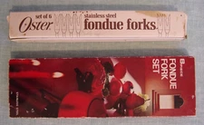 12 VINTAGE MCM Stainless Steel Teak Wood Handled Fondue Forks  12