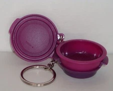 Tupperware Smart steamer Collectible Keychain Rhubarb Purple New in Package