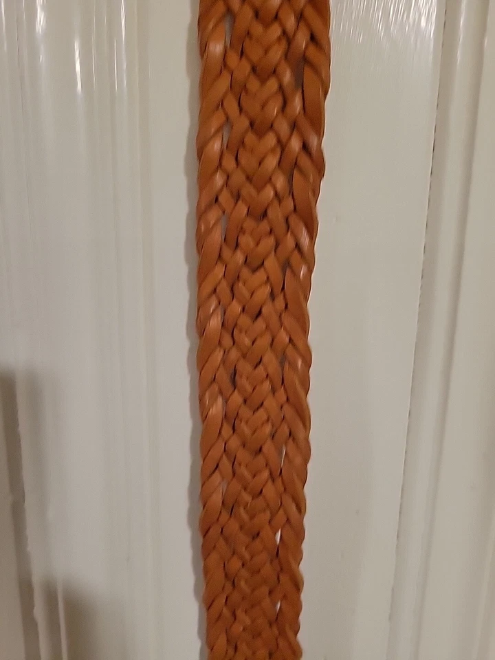 Cinturón trenzado marrón Calvin Klein talla mediana Foto 3 de 4