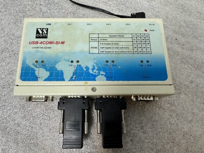 VSCOM USB-4COMi-SI-M USB to Serial Adapter 4-PORT RS 422/485 w/Power Adapter