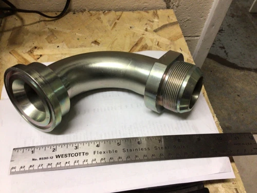 EATON AEROQUIP Adpt, CD61FLG-MJIC, 2, 2-1/2-12, El, 4.5In