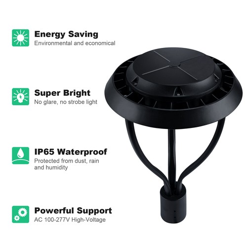 150W LED Post Top Light Replace 400Watt MH Garden Walkway Street Pole Light IP65 - Picture 8 of 9