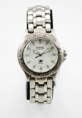 Fossil Blue Men Watch Stainless Steel 