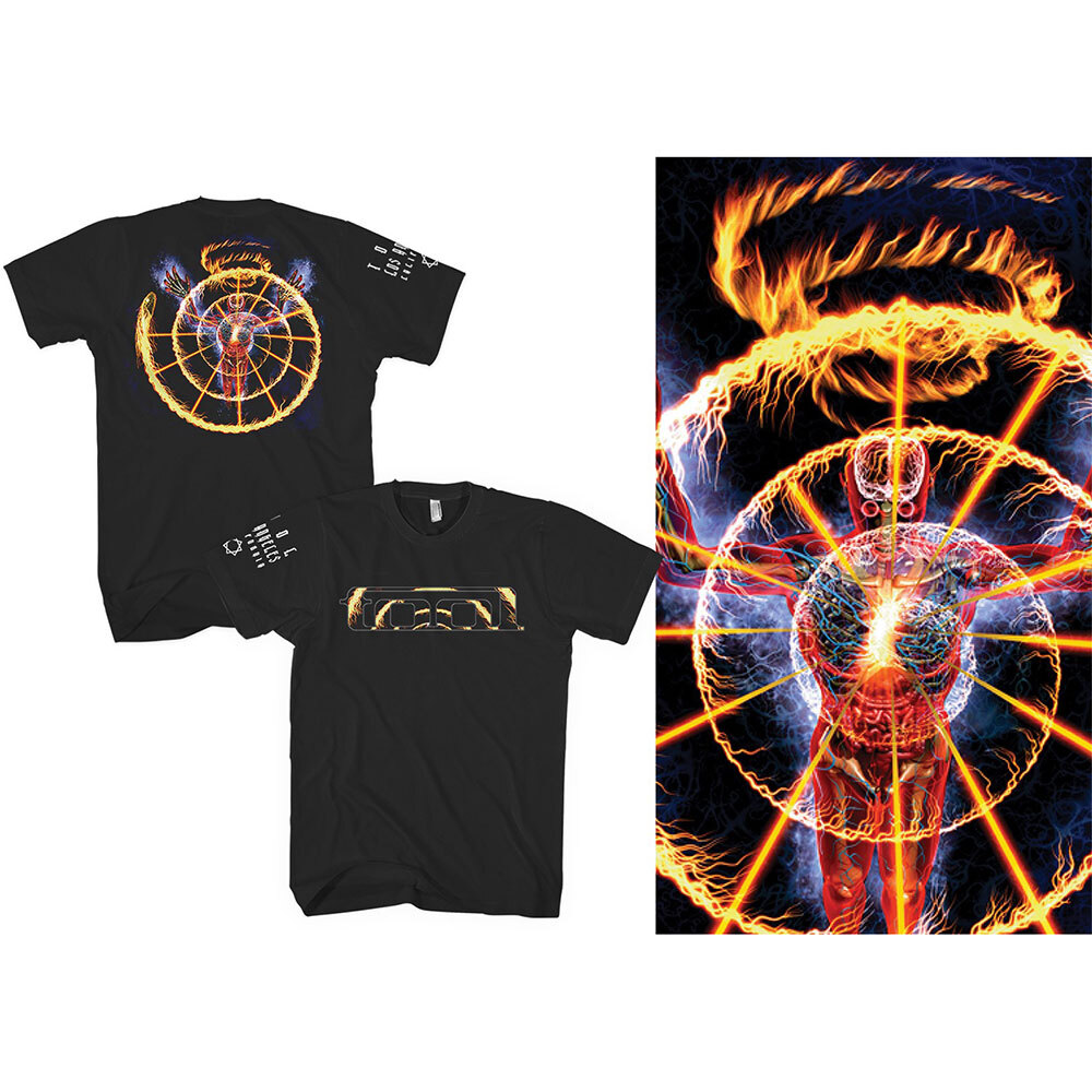 Abbigliamento Tool: Flame Spiral (Back Print) (T-Shirt Unisex Tg. L)