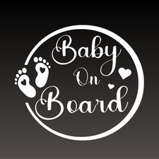 Baby on Board Decal Vinyl Sticker Car, Truck, SUV