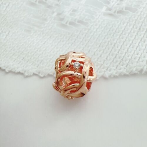 Genuine Pandora Rose Sparkling Openwork Woven Infinity Charm 788824C01