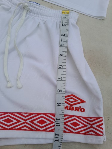 Vintage Umbro Sevilla FC Home 1994 95 Football Shirt Boys 10 White Red - Picture 12 of 13