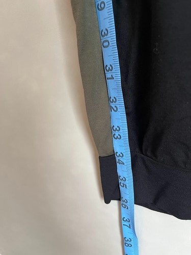 CICIBIRD women's black joggers with olive green stripe size XL - Picture 3 of 6