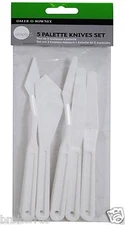 5 PALETTE Plastic KNIFE knives SET 7" artist Kit DALER ROWNEY 845100001