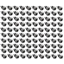 20/40/60/80/100x DC Power Socket With Threaded Nut Connector 3-Pin 5.5 x 2.1mm