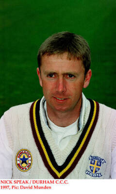 Nick Speak Durham CCC Old Player Cricket Photo