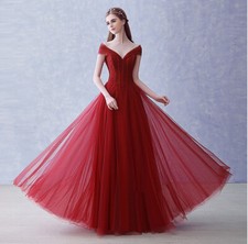 New Bridesmaid Dresses Full length Evening Formal Party Ball Gown Prom Gown 6-24