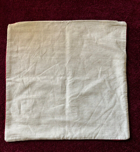 Pottery Barn Faye Textured Linen 20" Square Throw Pillow Cover, Cardinal Red Nwt - Picture 4 of 10