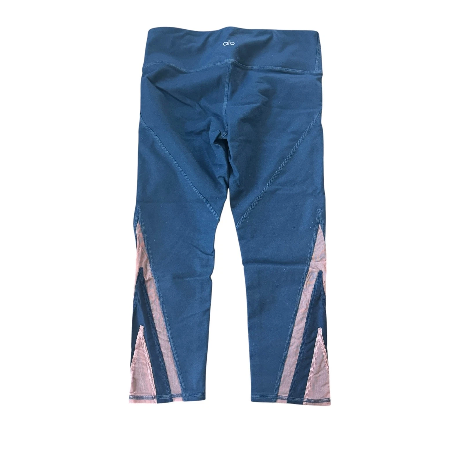 alo-yoga chevron mesh cropped leggings