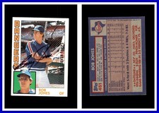 2017 Rediscover Buybacks Gold 1984 Topps #451 Bob Jones Autographed Signed AUTO