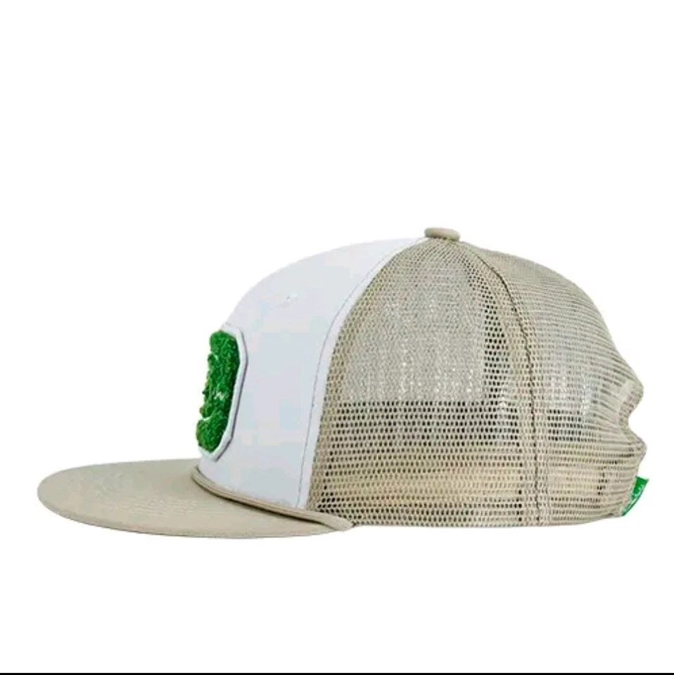 O.M. Scott & Sons Scotts Miracle-Gro Trucker Rope Hat Cap Snapback Beige NEW - Image 3 of 4