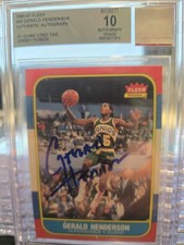 1986-87 Fleer Gerald Henderson #45 Seattle SuperSonics