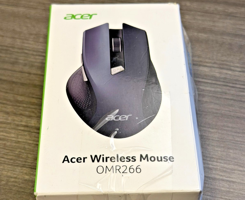 Acer OMR266 Wireless Mouse 2.4GHz USB Receiver Adjustable DPI Open Box