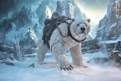 PRE-SALE Four Horsemen Horror of Einsamall Isbjorn (polar bear mount)