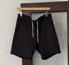 Vtg American Apparel Classic Heavy Terry Sweat Shorts Black Medium Made In USA