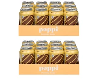 Poppi ,Root Beer 12 Fl Oz, 2 Packs of 12 cans (24 Cans)