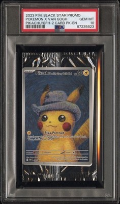 ゴッホ　ピカチュウ　PSA10 プロモ　VAN GOGH pikachu 🎨⚡ PSA 10 | Pikachu Van Gogh Promo | Black Star Promo Cello Pack
