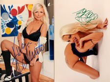 (4 Stück) VENUS BERLIN Autogramm-Set