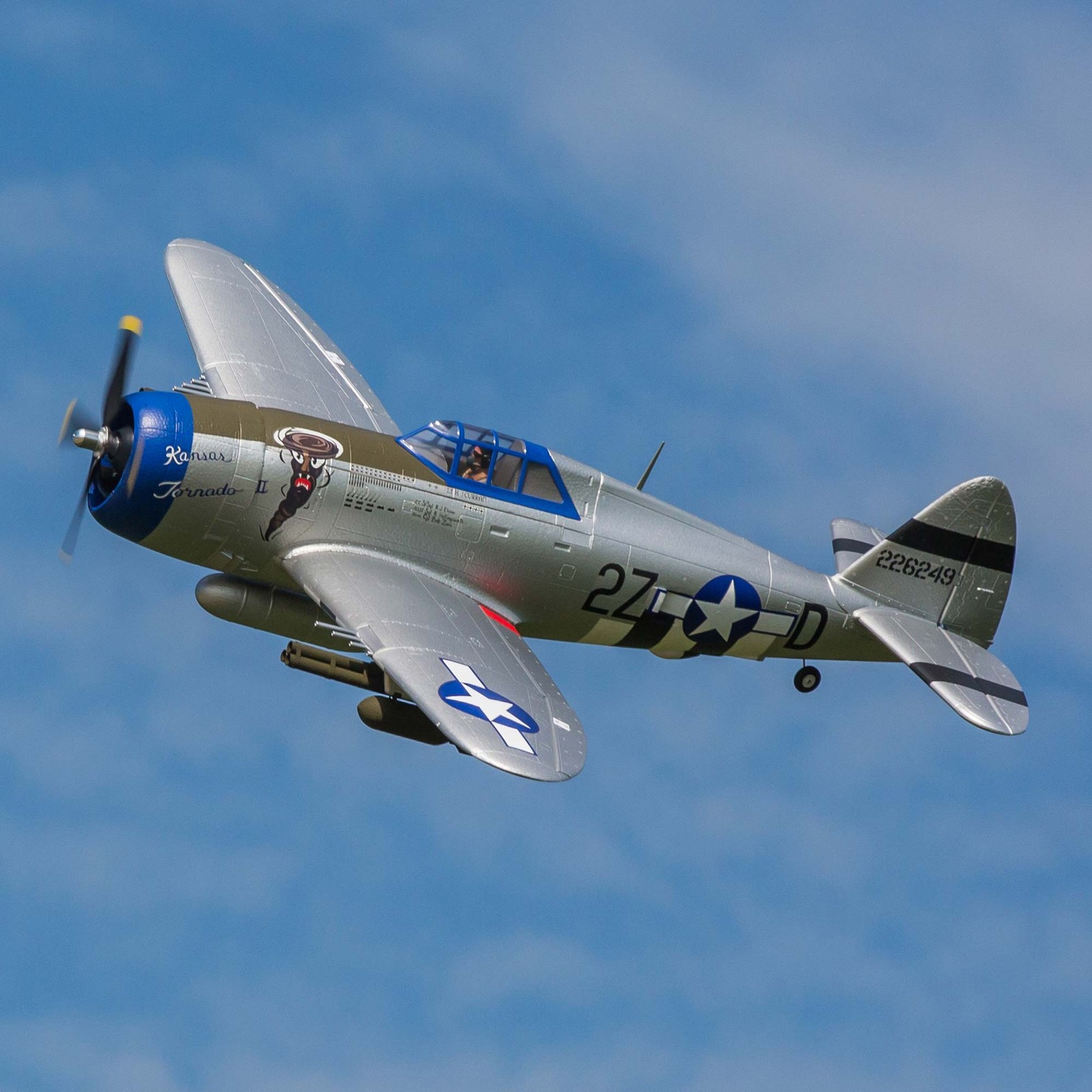 E-flite P-47 Razorback 1.2m BNF Basic- EFL08450 Airplanes B&F Electric
