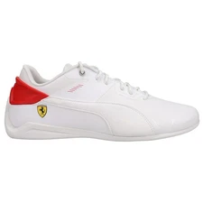 PUMA Scuderia Ferrari Drift Cat Delta Lace Up  Mens White Sneakers Casual Shoes