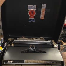 Smith Corona Electra 110 Electric Portable Vintage Typewriter With Case thumbnail