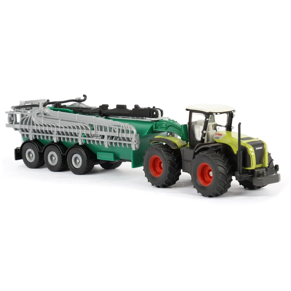 1/87 Claas Xerion 5000 Tractor With Slurry Tanker Manure Spreader SIKU-1827 - Image 2 of 4