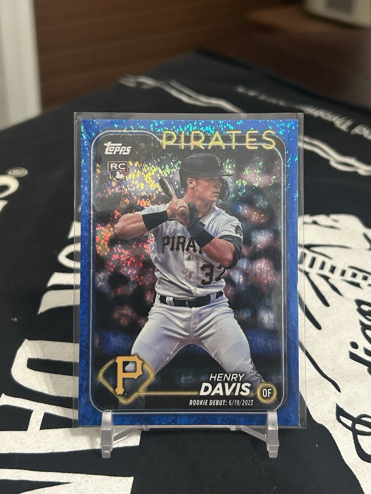 2024 Topps Update Series Rookie Debut Henry Davis #US162 (RC) Blue Foil /999 SP
