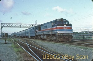 DM Original Slide - Amtrak P30CH 716 S San Francisco CA 1979