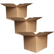 The Boxery Medium Moving Boxes 18x14x12" Bundle of Box, Brown