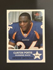 2002 Fleer Tradition Clinton Portis Rookie Card #272 Broncos. rookie card picture