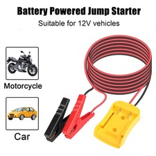 New 6.0FT Jumper Cable Clamps Jumper Starter 12AWG For Dewalt 20V Li-ion Battery