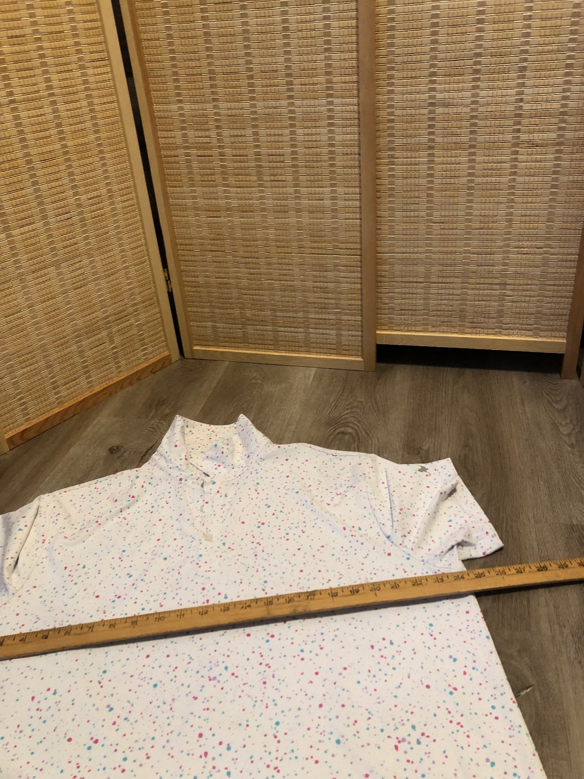 Birdie Bound Golf SS Men's Polo Shirt White with Colorful Confetti XL (H107)