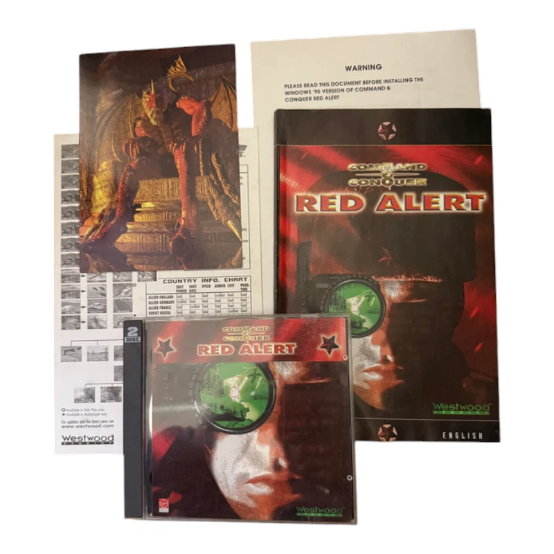 Command & Conquer: Red Alert PC Game by Westwood Studios - BIG BOX MINT - Image 2 of 3