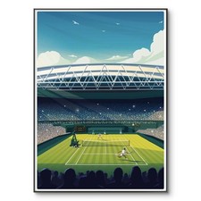 Wimbledon Tennis Poster, Wimbledon 2025, Center Court Print, Grandslam Tennis A4