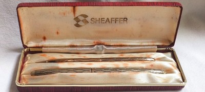 Lady Sheaffer Skripsert Füllfederhalter & Bleistift Set 14K Goldfeder verpackt