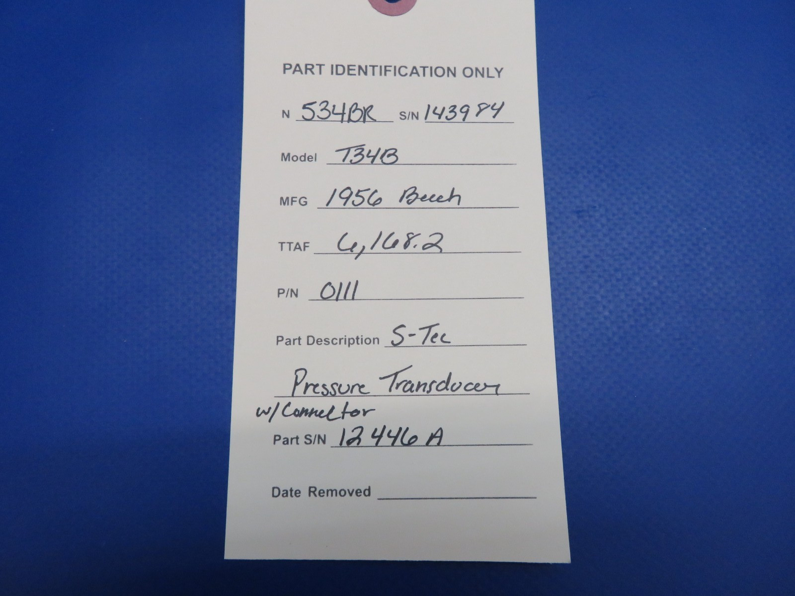 S-Tec Pressure Transducer w/ Connector P/N 0111 WARRANTY (1125-1727)