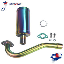 Exhaust Header Pipe fit Predator 196cc 212cc GX160 GX200 Tillotson 212