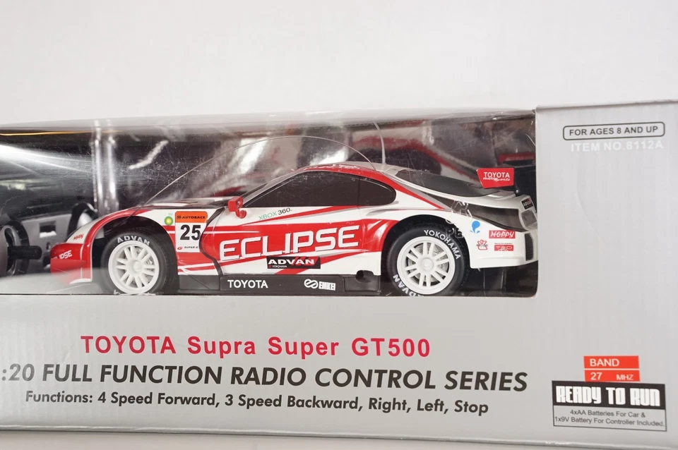 TOYOTA SUPRA SUPER GT500 1/20 R/C CAR Ready to Run MKIV Mark IV RC MJX Toys NEW - Image 3 of 4